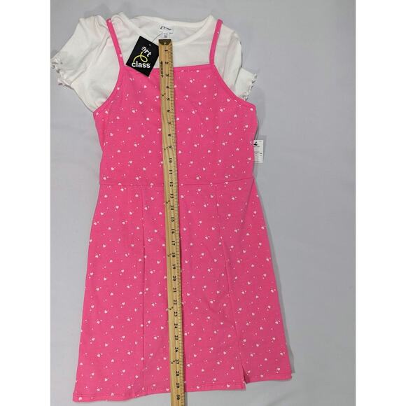NWT Girls' XL (14) Short Sleeve Pink 2 for 1 Dress- art class - Picture 4 of 7